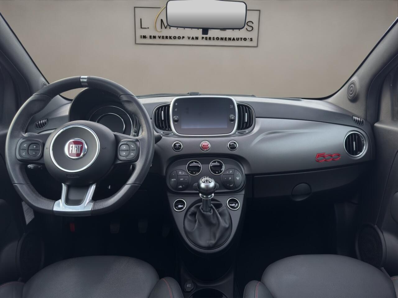 Fiat 500 1.0 Hybrid Sport 2022 GRIJS | Leder | Panorama schuifdak | Displ
