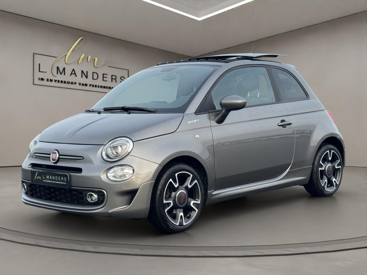 Fiat 500 1.0 Hybrid Sport 2022 GRIJS | Leder | Panorama schuifdak | Displ