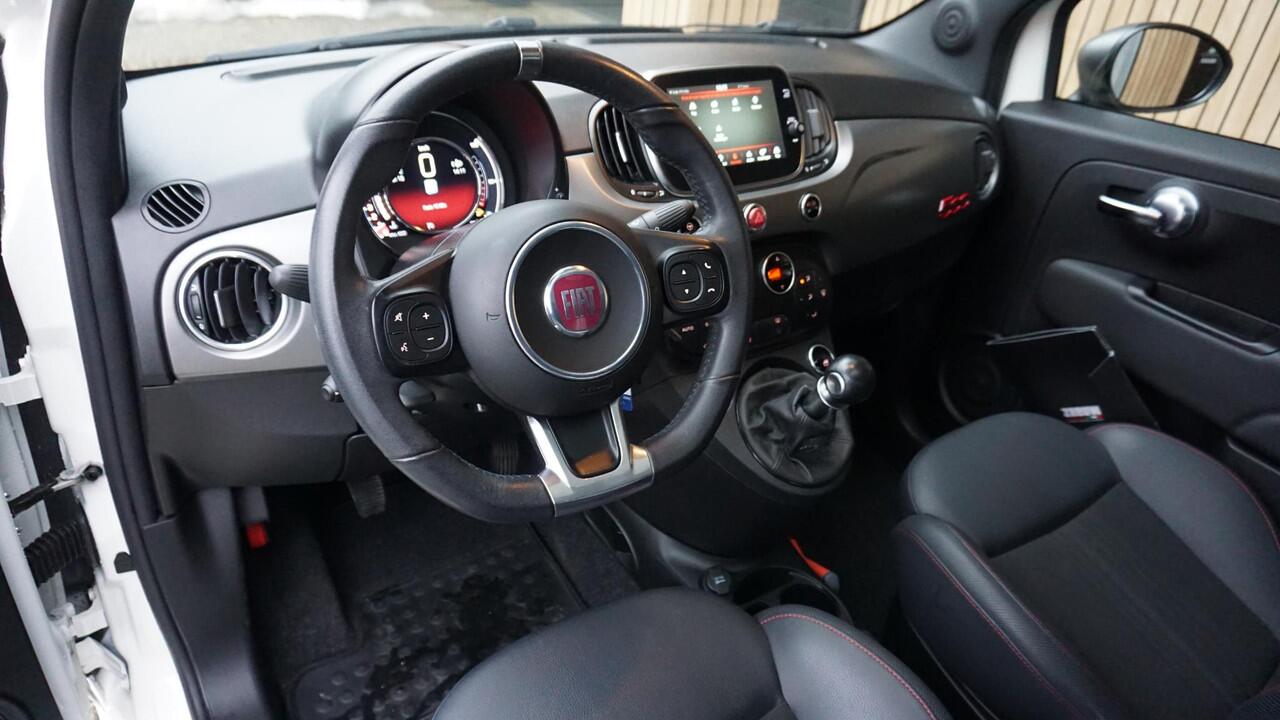 Fiat 500 1.0 70pk 3Drs Hybrid Sport Schuif/kantel Panoramadak Sportstoelen 16inch LM Virtual *NL auto* 40842km!