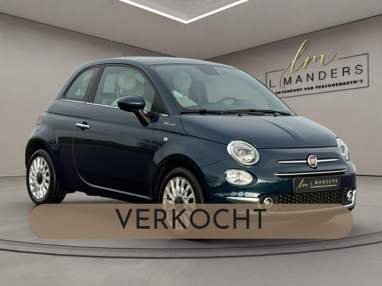 Fiat 500 1.0 Hybrid Dolcevita 2023 BLAUW | Panoramadak | Apple CarPlay