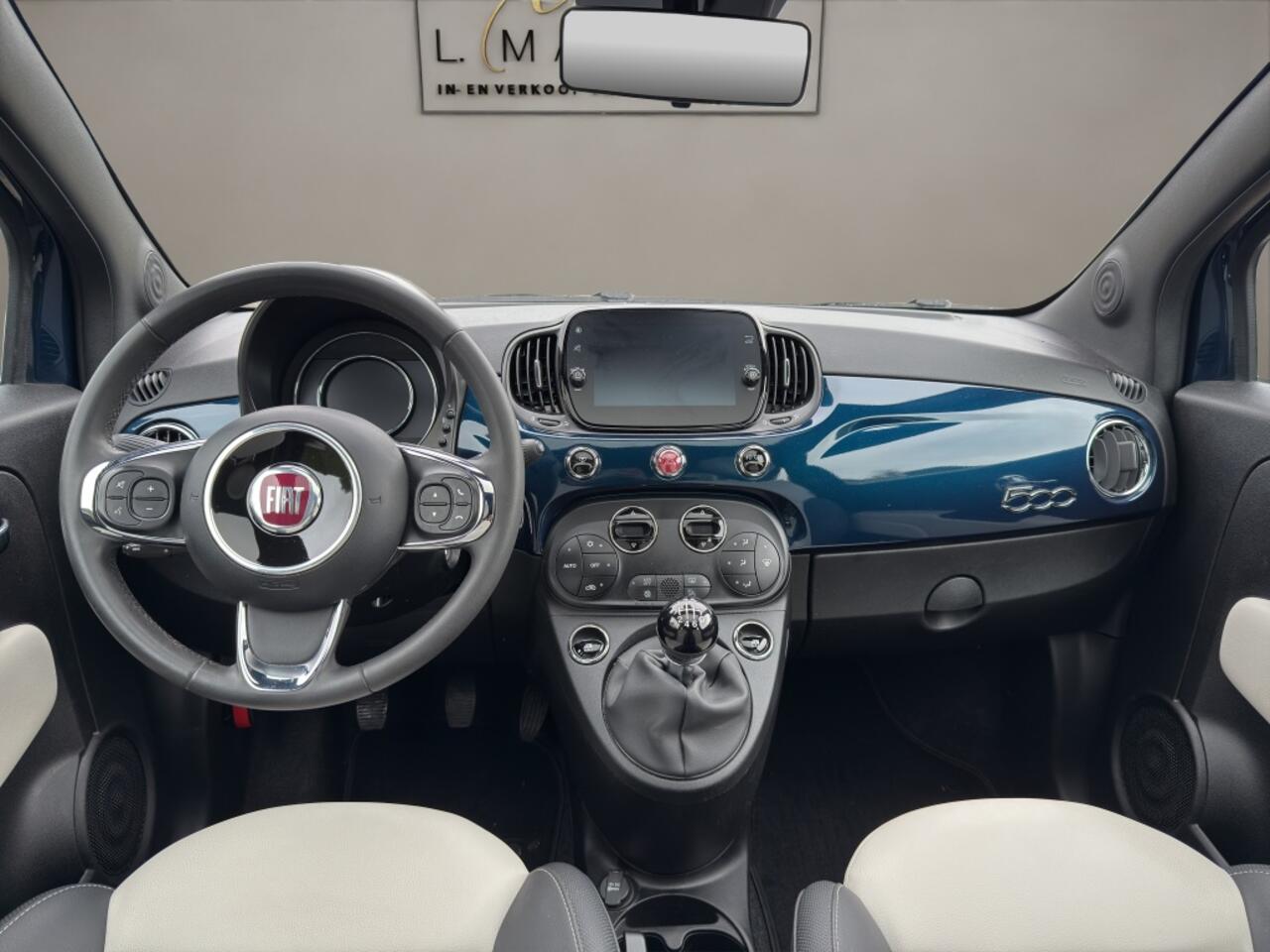 Fiat 500 1.0 Hybrid Dolcevita 2023 BLAUW | Panoramadak | Apple CarPlay