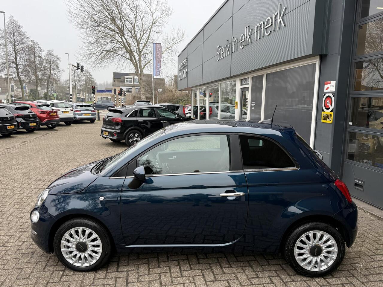 Fiat 500 1.0 Hybrid Dolcevita / Airco clima/ Navigatie/ Apple carplay/ Cruise/ LED/ PDC/ Panodak/ LMV