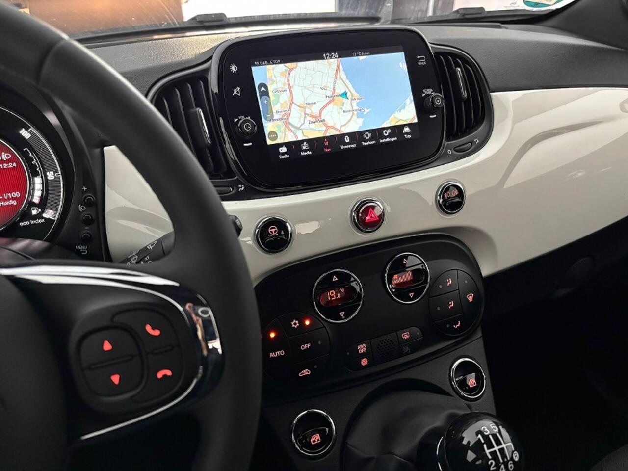 Fiat 500 1.0 GSE Hybrid | ECC | Mistlampen | CARPLAY | VELGEN