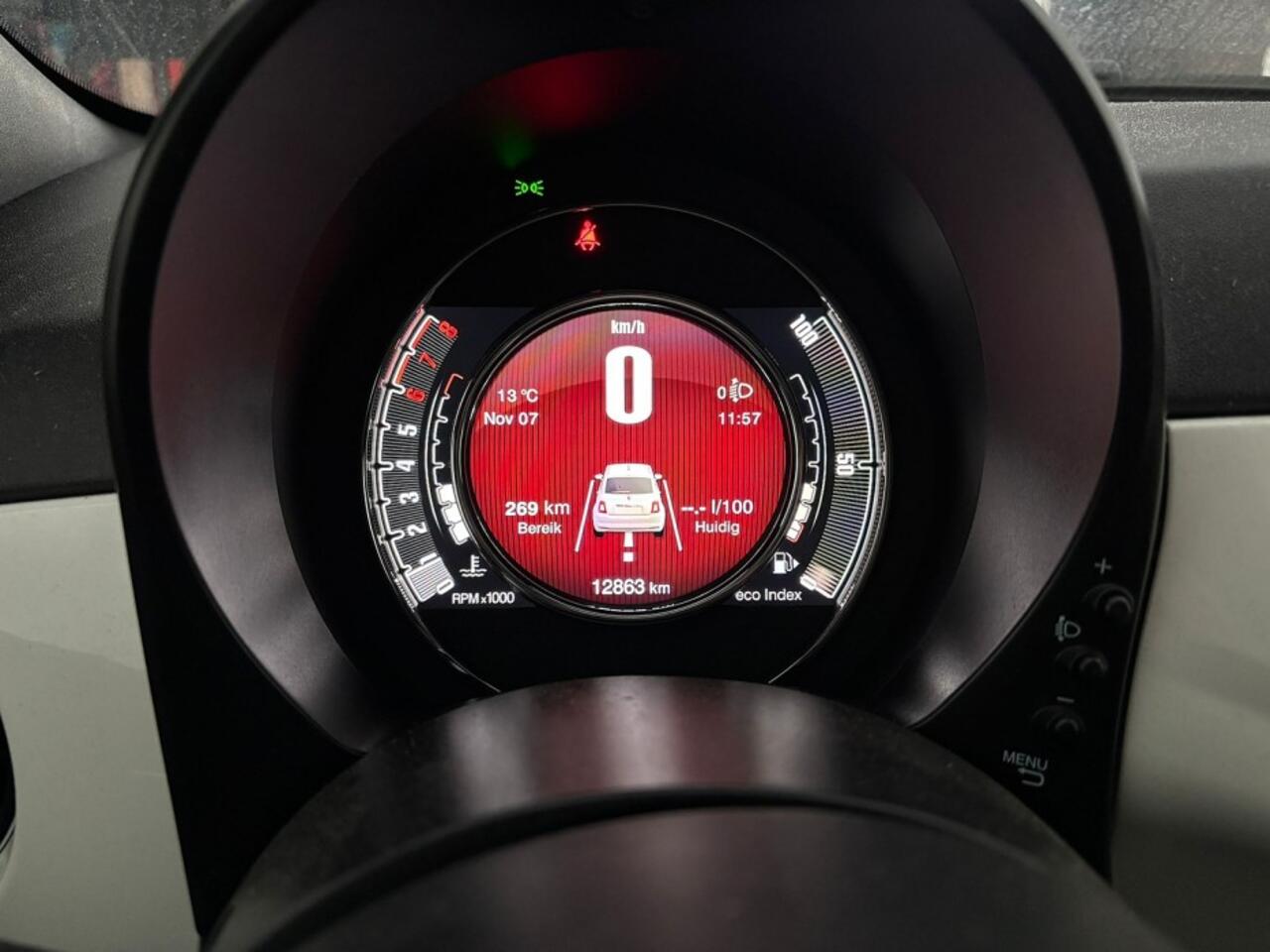 Fiat 500 1.0 GSE Hybrid | ECC | Mistlampen | CARPLAY | VELGEN