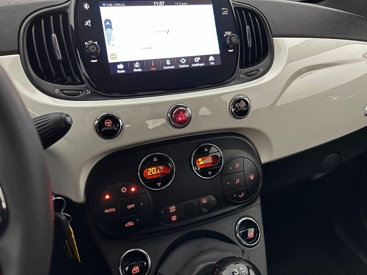 Fiat 500 1.0 GSE Hybrid | ECC | Mistlampen | CARPLAY | VELGEN