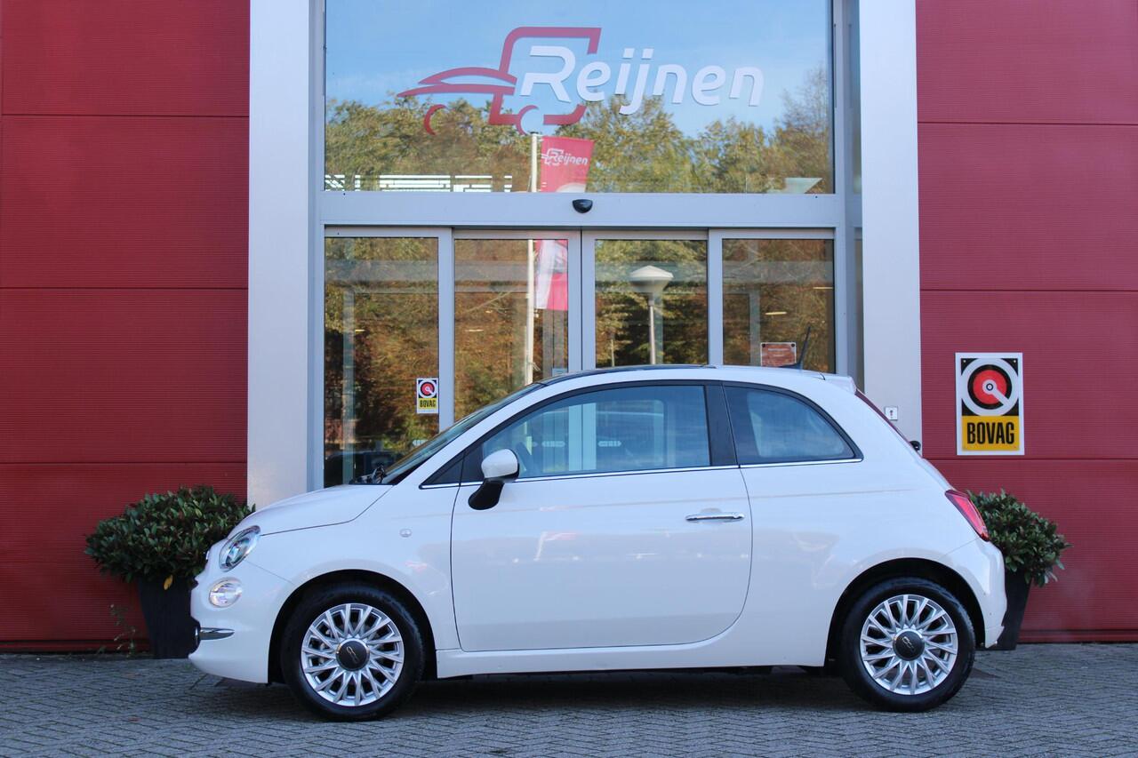 Fiat 500 1.0 72PK HYbrid DOLCEVITA FINALE | PANORAMA DAK | APPLE CARPLAY / ANDROID AUTO | ELEKTRISCHE RAMEN VOOR | PARKEERSENSOREN ACHTER | LED DAGRIJVERLICHTING | 15"LICHTMETALEN VELGEN | CRUISE CONTROL | IN 2 DELEN NEERKLAPBARE ACHTERBANK | AIRCO | MISTLAMPEN V