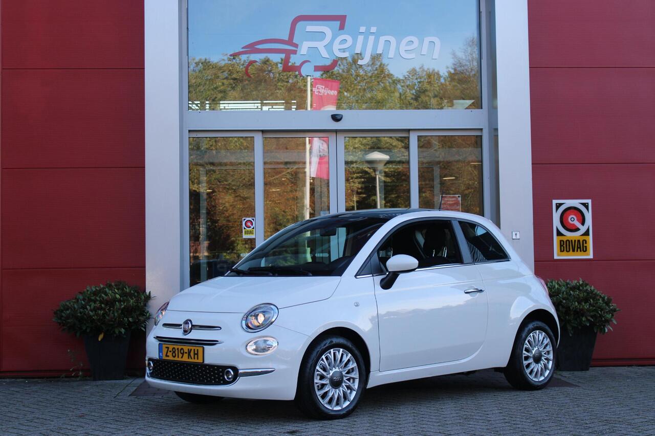 Fiat 500 1.0 72PK HYbrid DOLCEVITA FINALE | PANORAMA DAK | APPLE CARPLAY / ANDROID AUTO | ELEKTRISCHE RAMEN VOOR | PARKEERSENSOREN ACHTER | LED DAGRIJVERLICHTING | 15"LICHTMETALEN VELGEN | CRUISE CONTROL | IN 2 DELEN NEERKLAPBARE ACHTERBANK | AIRCO | MISTLAMPEN V