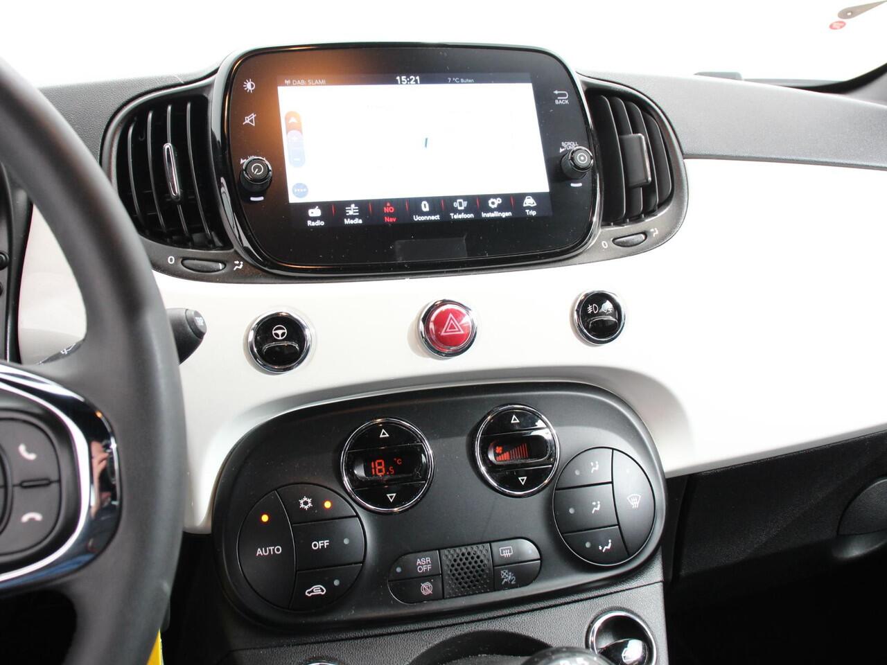 Fiat 500 1.0 Hybrid Bellavita | Navigatie | Climate Control | Dab | Parkeer sensoren | Cruise Control | Lichtmetalen Velgen | Digitale cockpit