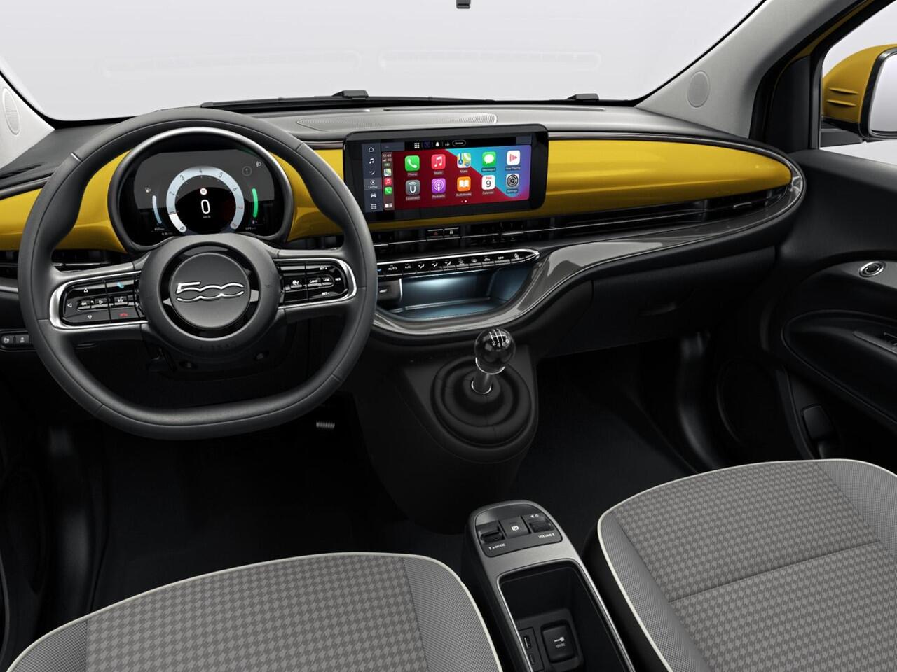 Fiat 500 1.0 Hybrid Torino | Private Lease ¤ 387,- | New | Clima | Carplay | PDC | Priv Glass | Sun of Italy