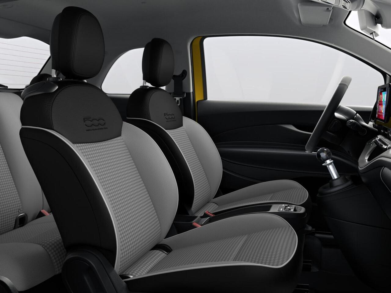 Fiat 500 1.0 Hybrid Torino | Private Lease ¤ 387,- | New | Clima | Carplay | PDC | Priv Glass | Sun of Italy