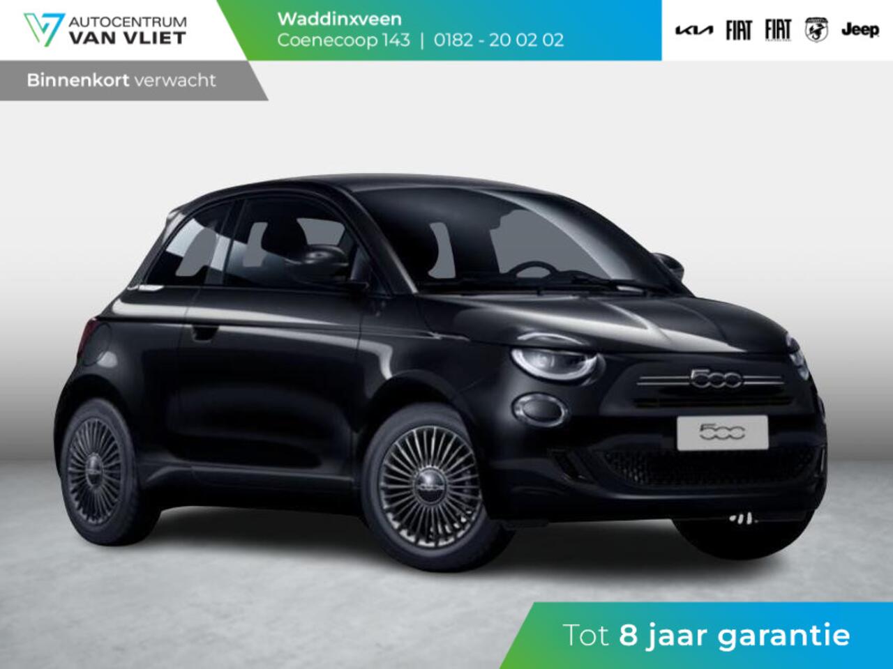 Fiat 500 1.0 Hybrid Torino | Private Lease ¤ 387,- | New | Clima | Carplay | PDC | Priv Glass | Onyx Black
