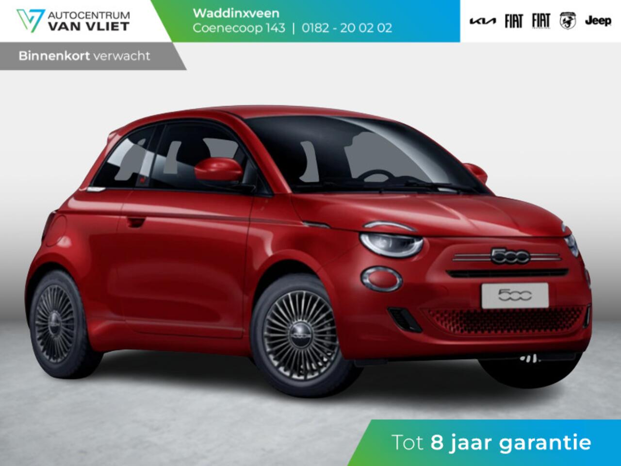 Fiat 500 1.0 Hybrid Torino | Private Lease ¤ 379,- | New | Clima | Carplay | PDC | Priv Glass | Rosso Passione