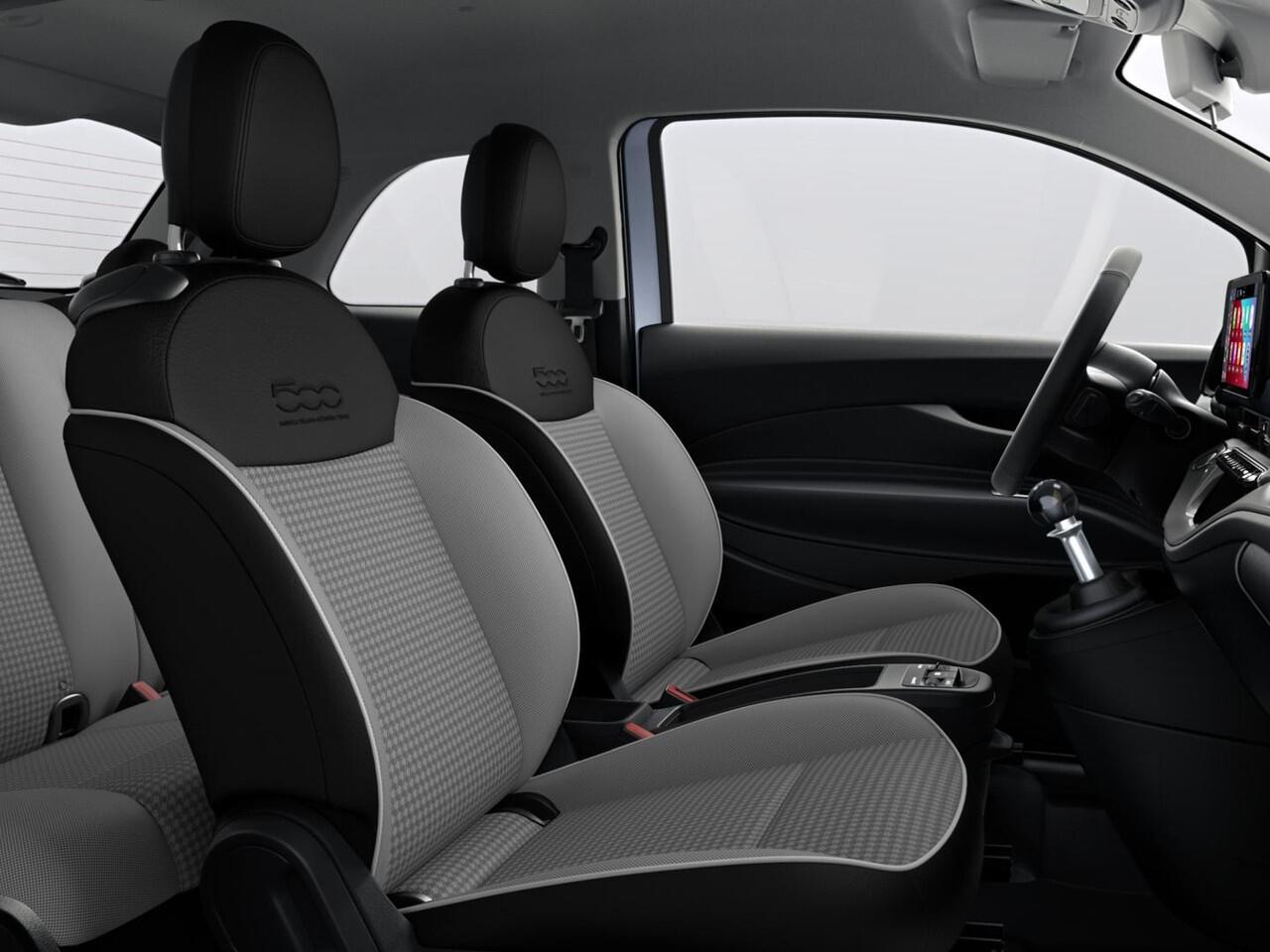 Fiat 500 1.0 Hybrid Torino | Private Lease ¤ 387,- | New | Clima | Carplay | PDC | Priv Glass | Celestial Blue