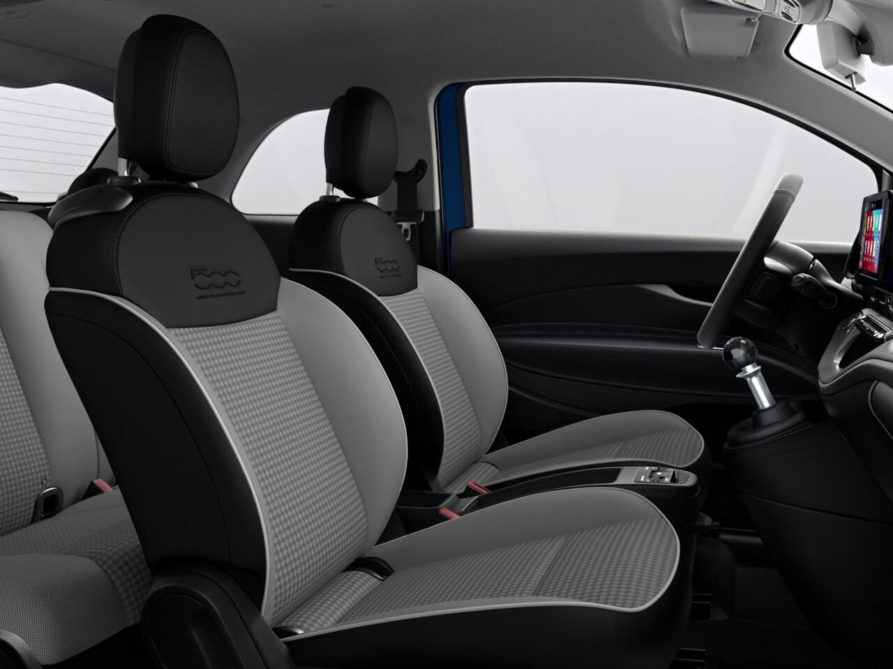 Fiat 500 1.0 Hybrid Torino | Private Lease ¤ 387,- | New | Clima | Carplay | PDC | Priv Glass | Ocean Green