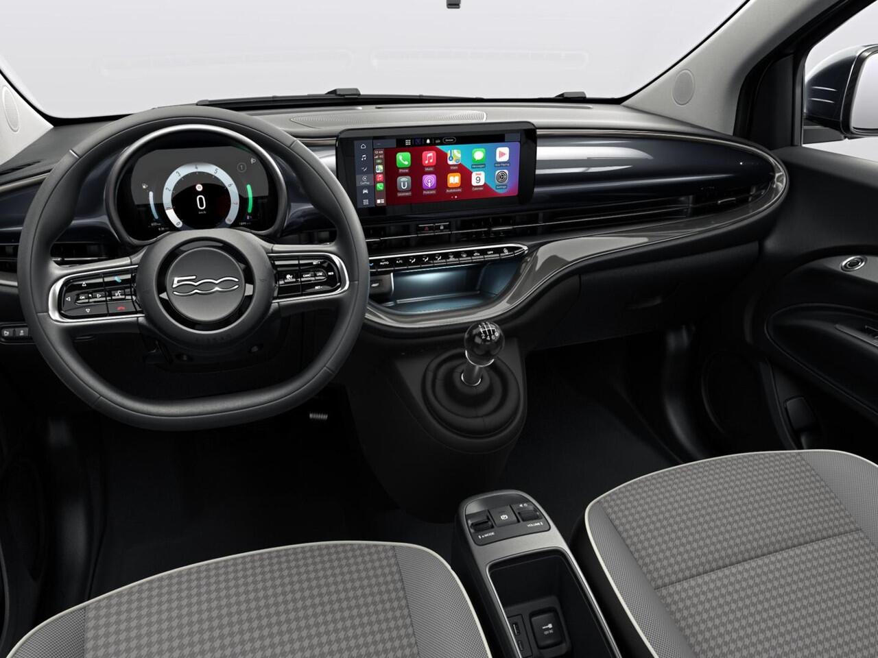 Fiat 500 Hybrid Torino Launch Edition | Nu beschikbaar voor proefritten | New | Clima | Carplay | PDC | Priv Glass | Onyx Black
