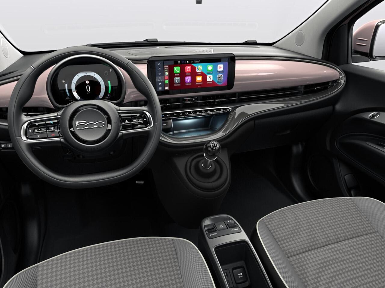 Fiat 500 Hybrid Torino Launch Edition | Private Lease ¤ 387,- | New | Clima | Carplay | PDC | Priv Glass | Rose Gold