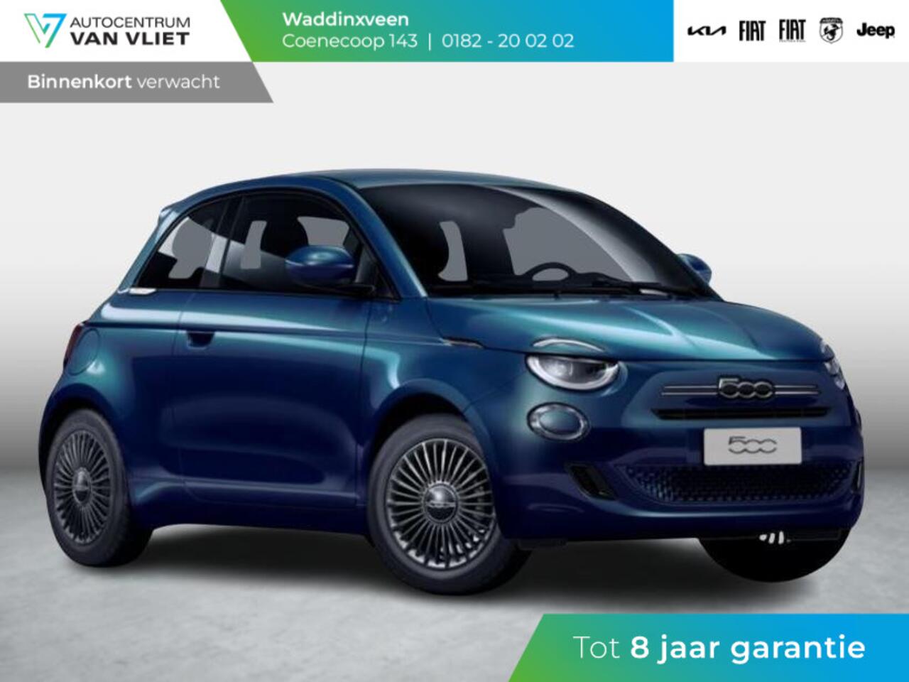 Fiat 500 Hybrid Torino Launch Edition | Private Lease ¤ 387,- | New | Clima | Carplay | PDC | Priv Glass | Ocean Green