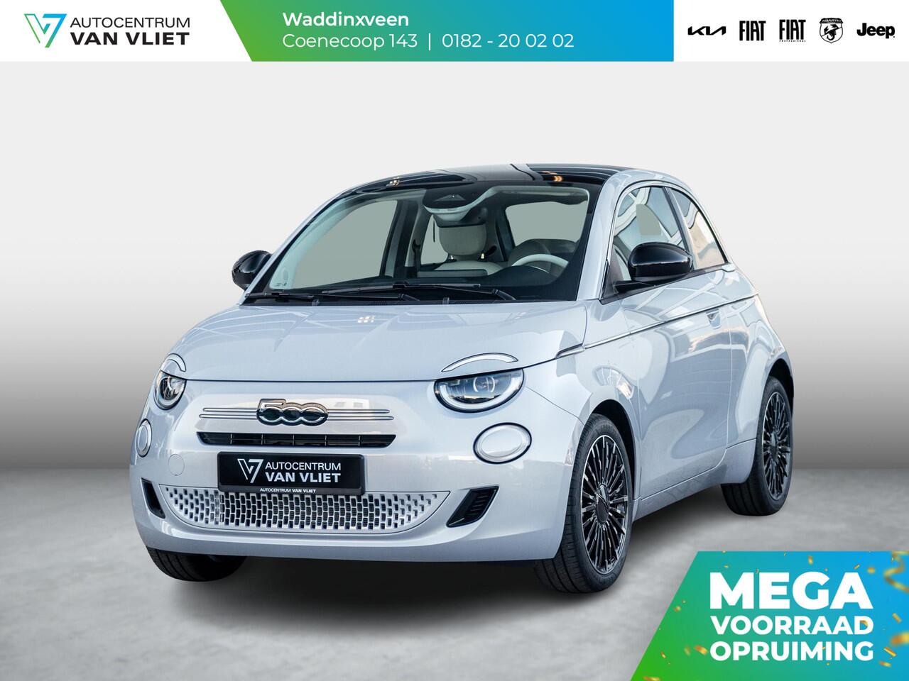 Fiat 500 Hybrid Collezione | Clima | LED | PDC | JBL Premium Audio | 17" | Camera | Canneloni Ivory/Piombo interieur