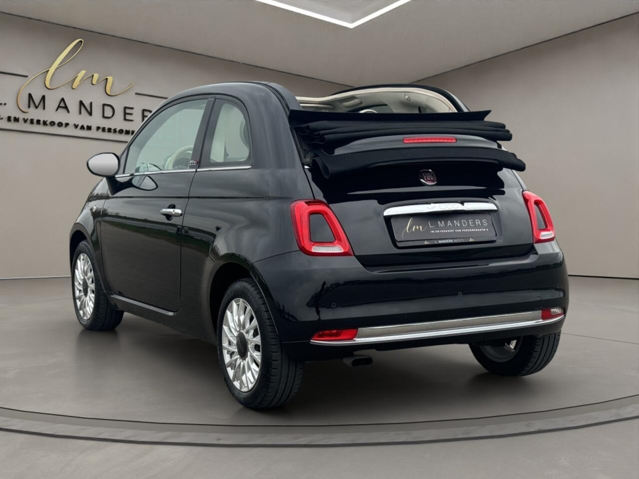 Fiat 500C 0.9 TwinAir T Lounge 2018 ZWART | Cabrio | Benzine | 3-deurs | D