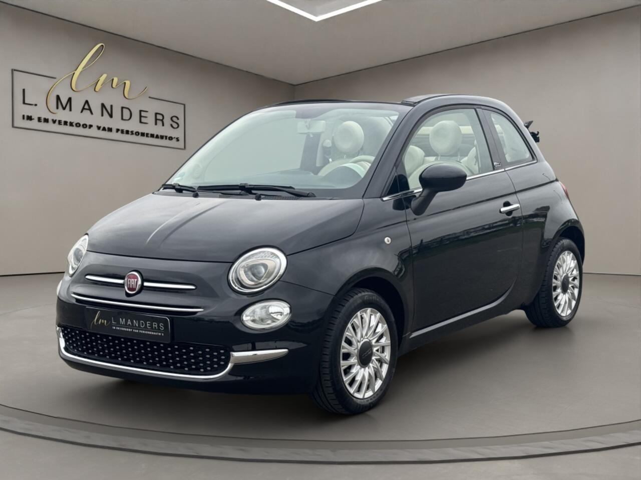 Fiat 500C 0.9 TwinAir T Lounge 2018 ZWART | Cabrio | Benzine | 3-deurs | D
