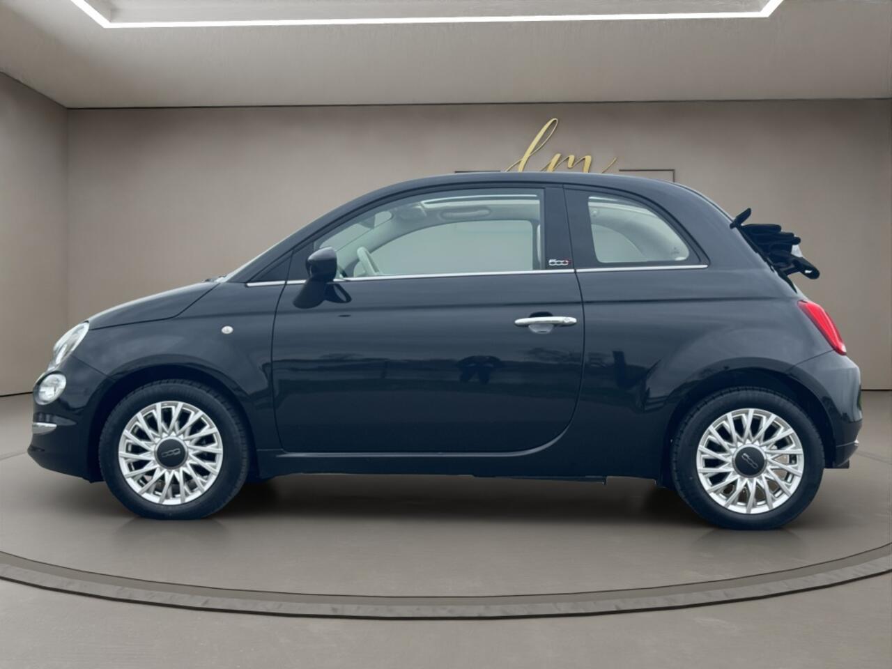 Fiat 500C 0.9 TwinAir T Lounge 2018 ZWART | Cabrio | Benzine | 3-deurs | D