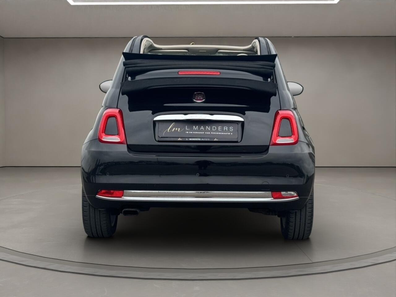 Fiat 500C 0.9 TwinAir T Lounge 2018 ZWART | Cabrio | Benzine | 3-deurs | D