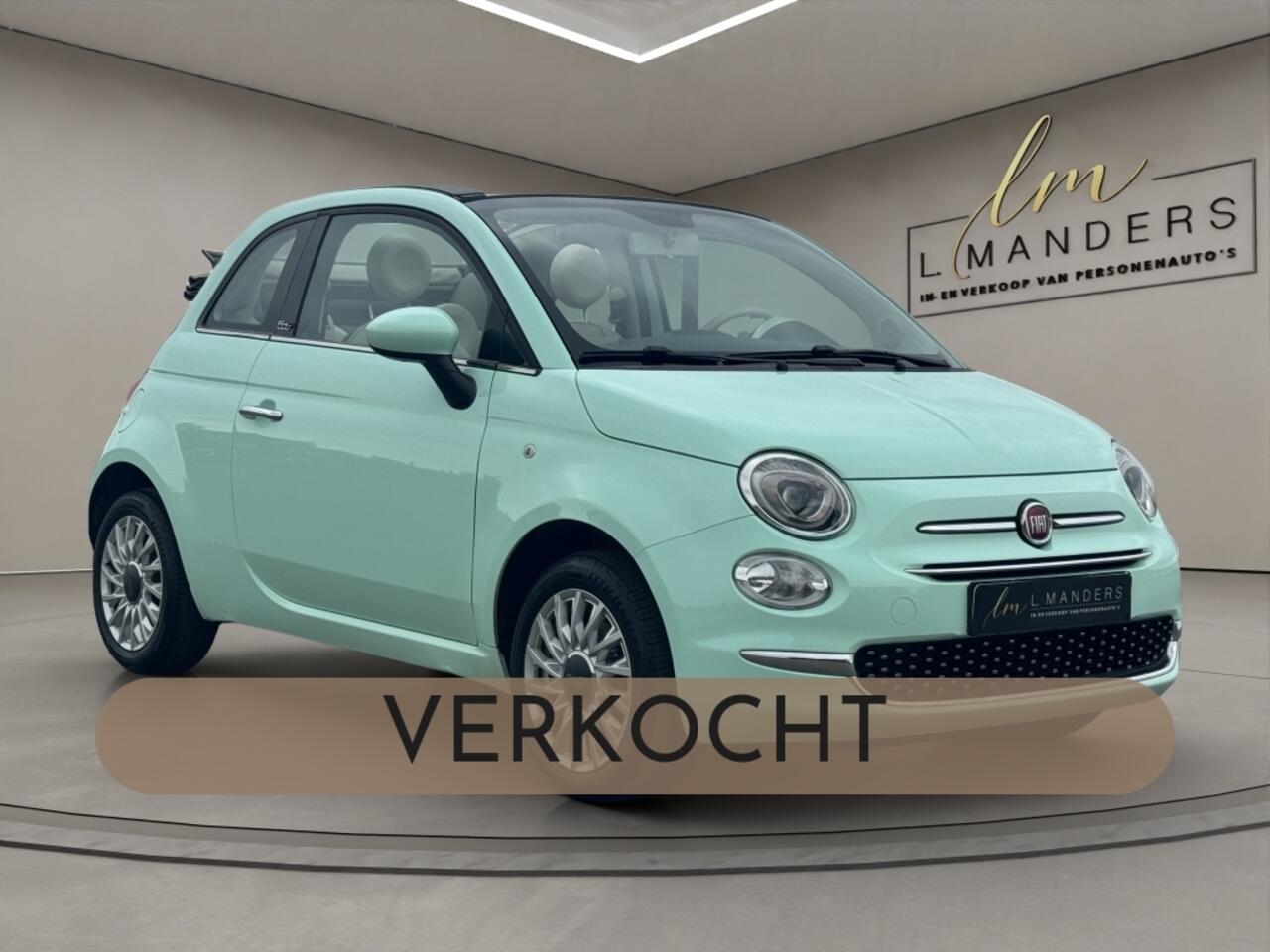 Fiat 500C 1.2 Lounge 2018 MINT GROEN | Cabrio | Climate Control