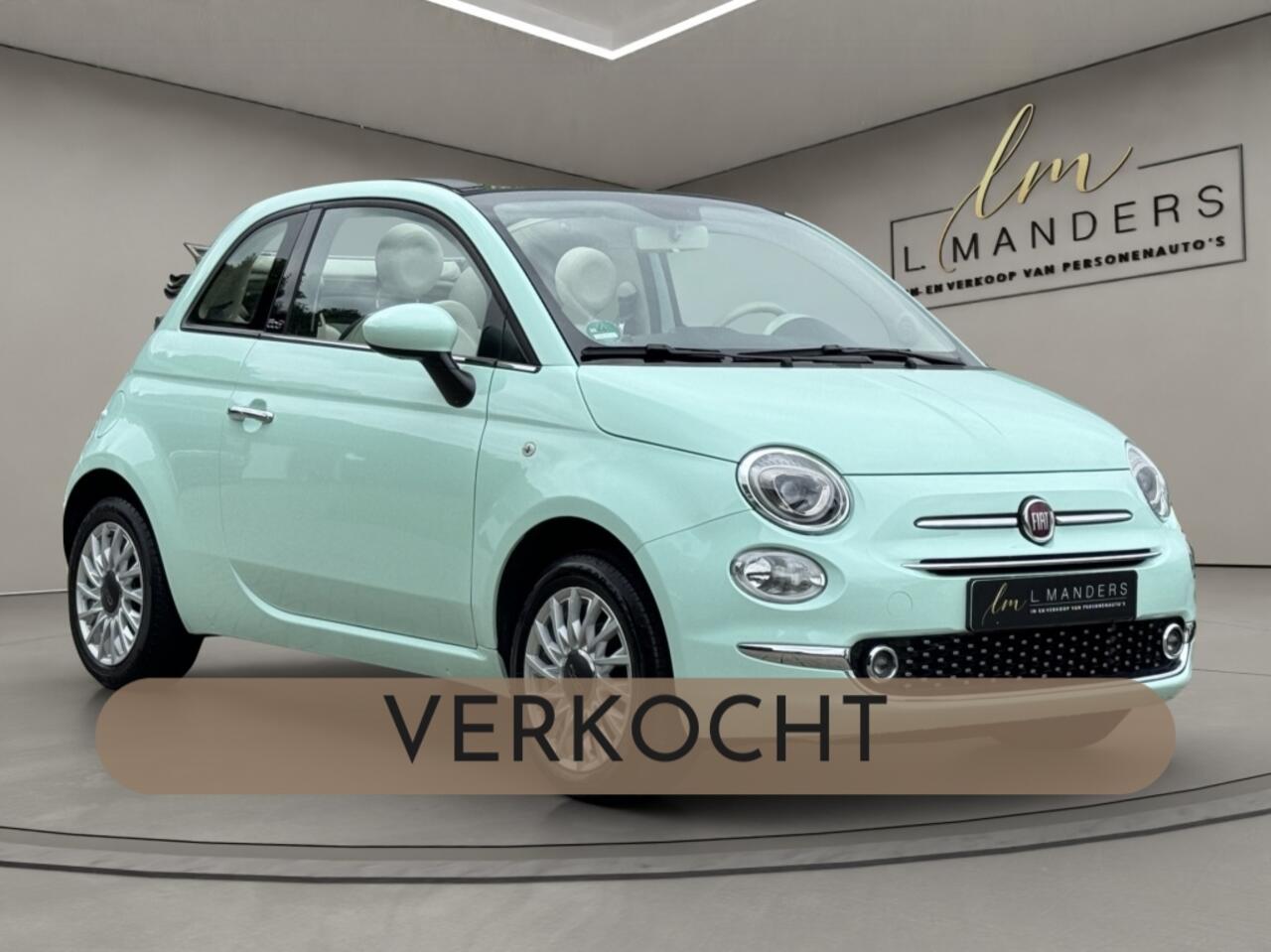 Fiat 500C 1.2 Lounge 2018 MINT GROEN | Cabriolet | Climate Control