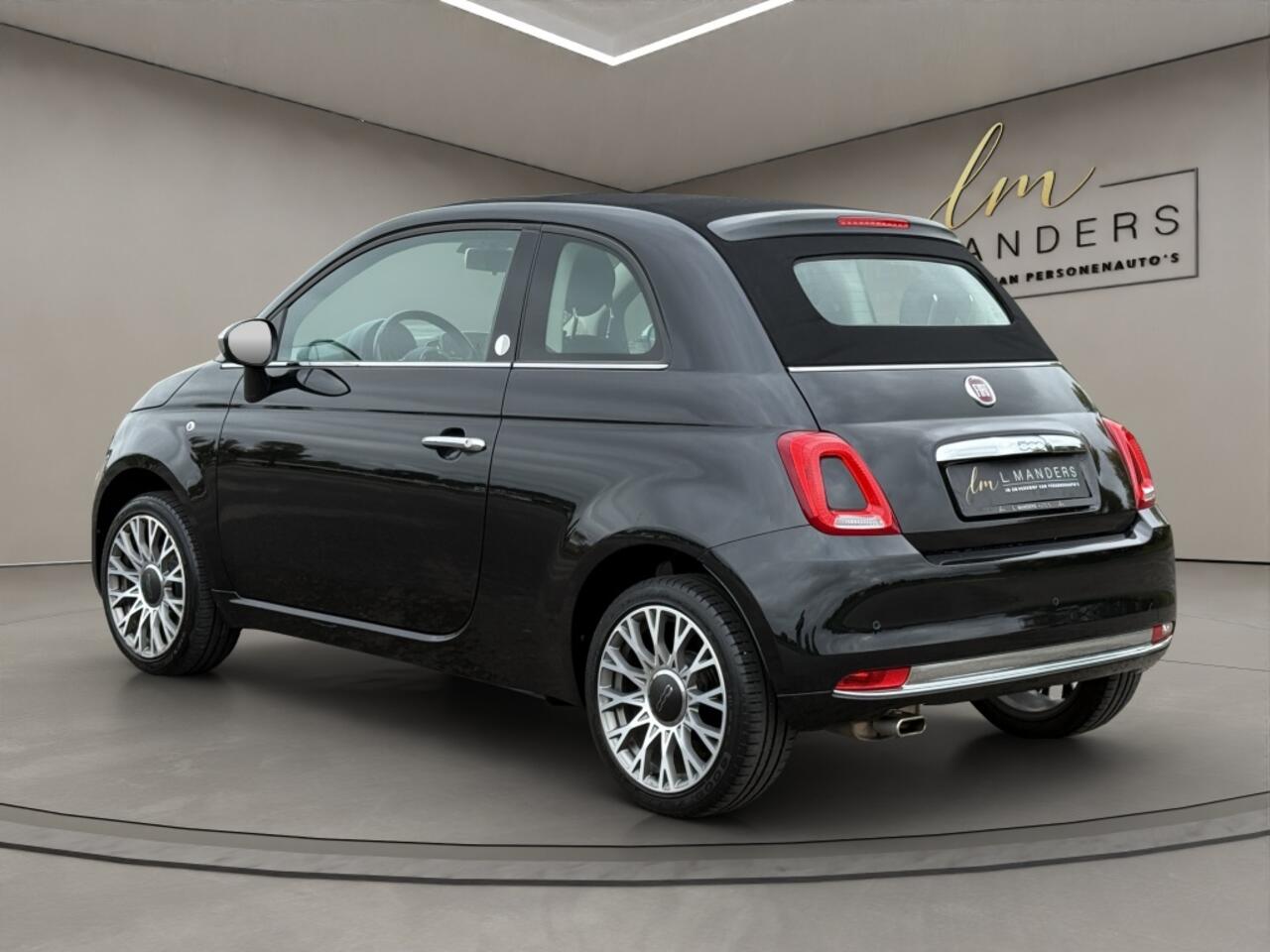 Fiat 500C 1.2 Mirror 2019 ZWART | Cabriolet | Climate Control | Apple CarP