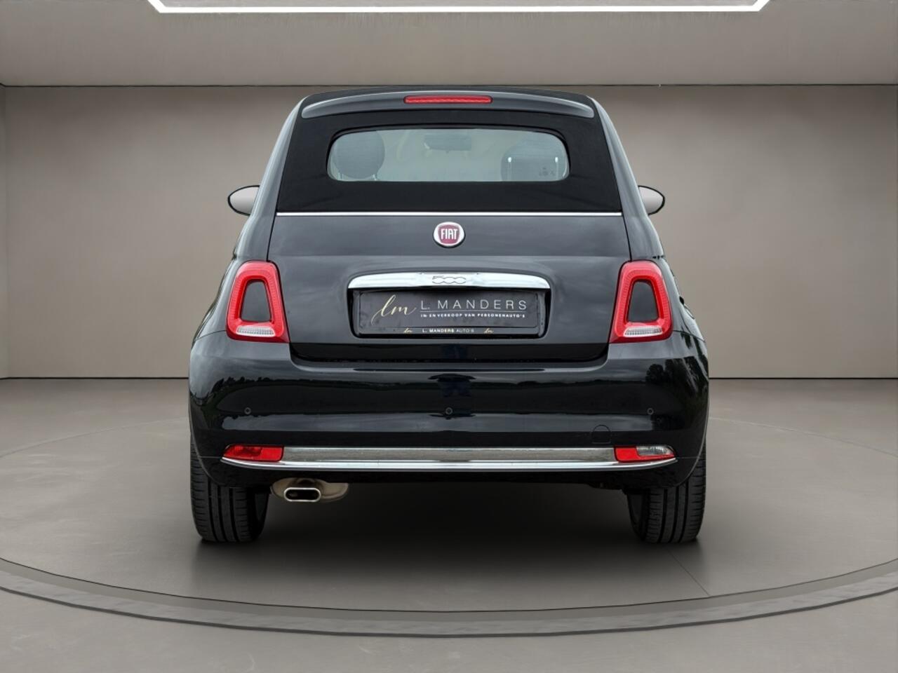 Fiat 500C 1.2 Mirror 2019 ZWART | Cabriolet | Climate Control | Apple CarP