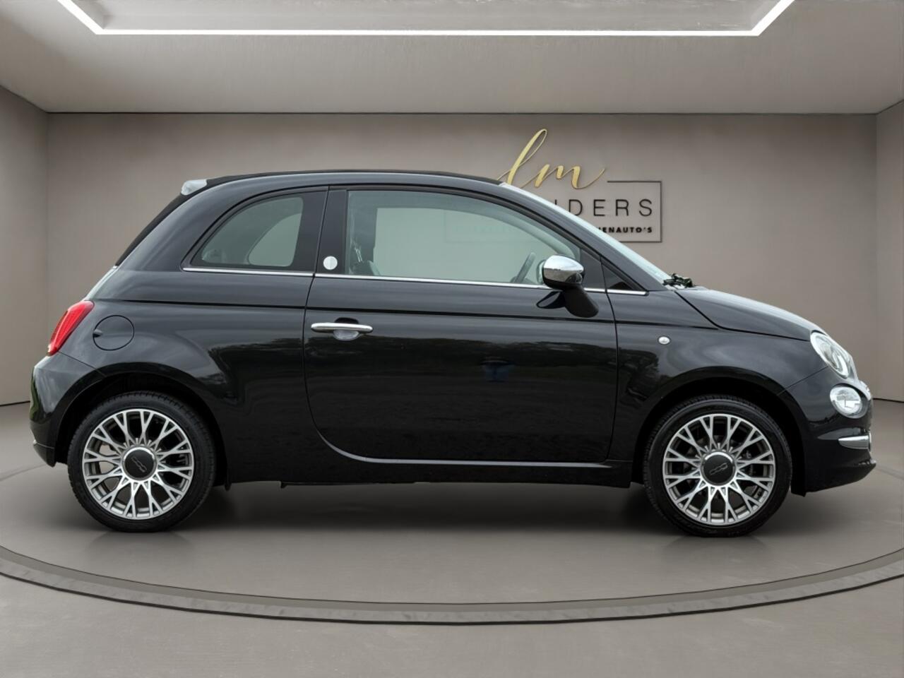 Fiat 500C 1.2 Mirror 2019 ZWART | Cabriolet | Climate Control | Apple CarP
