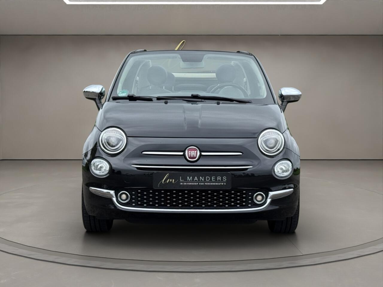 Fiat 500C 1.2 Mirror 2019 ZWART | Cabriolet | Climate Control | Apple CarP