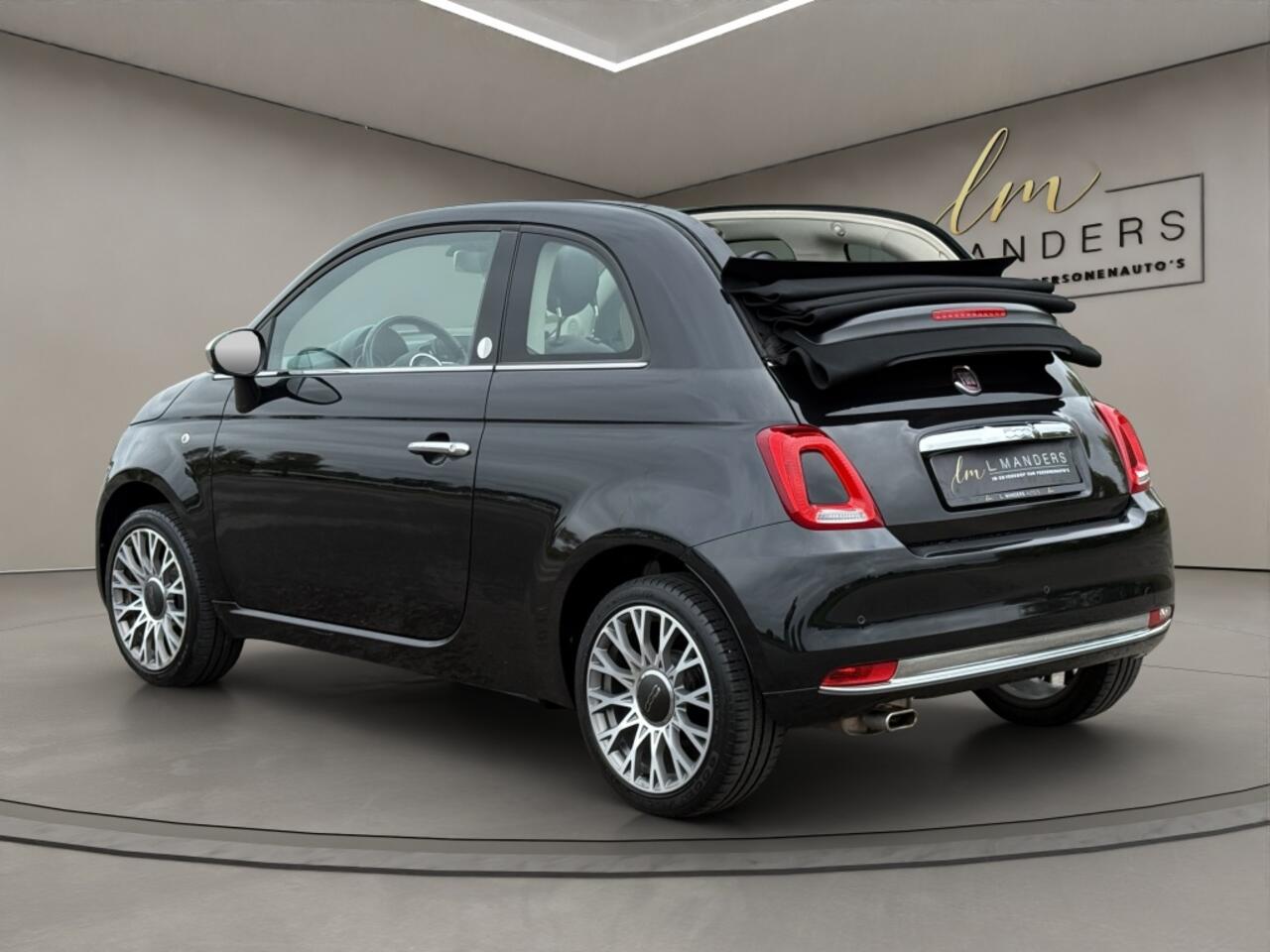 Fiat 500C 1.2 Mirror 2019 ZWART | Cabriolet | Climate Control | Apple CarP