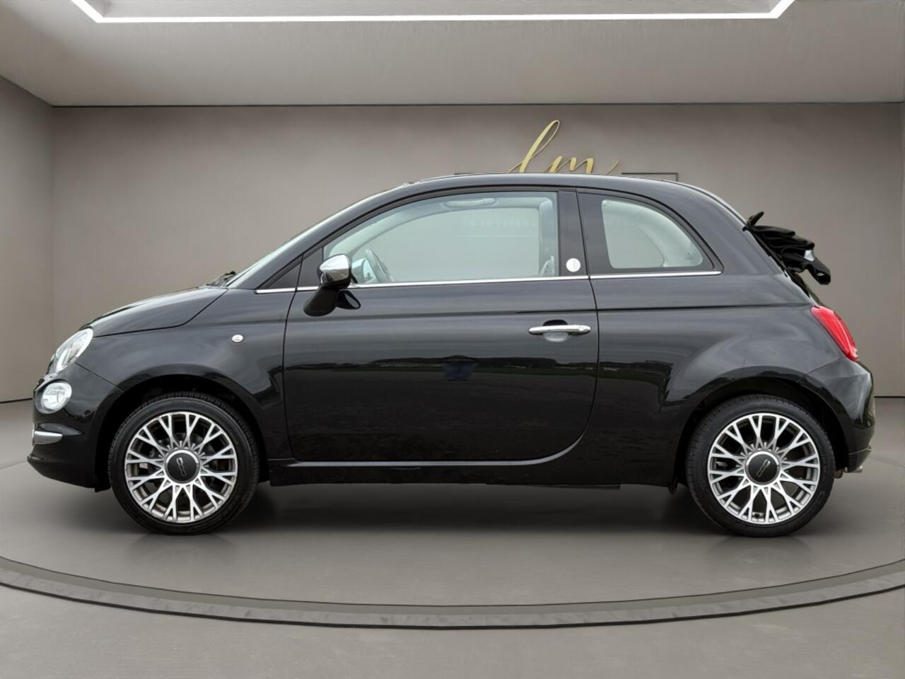 Fiat 500C 1.2 Mirror 2019 ZWART | Cabriolet | Climate Control | Apple CarP