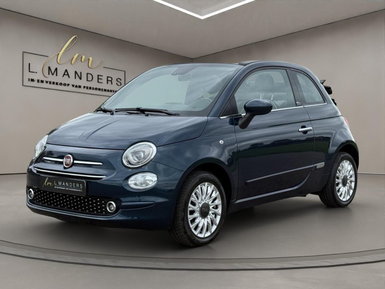 Fiat 500C 1.2 Lounge 2019 BLAUW | Cabriolet | Apple CarPlay | Airco