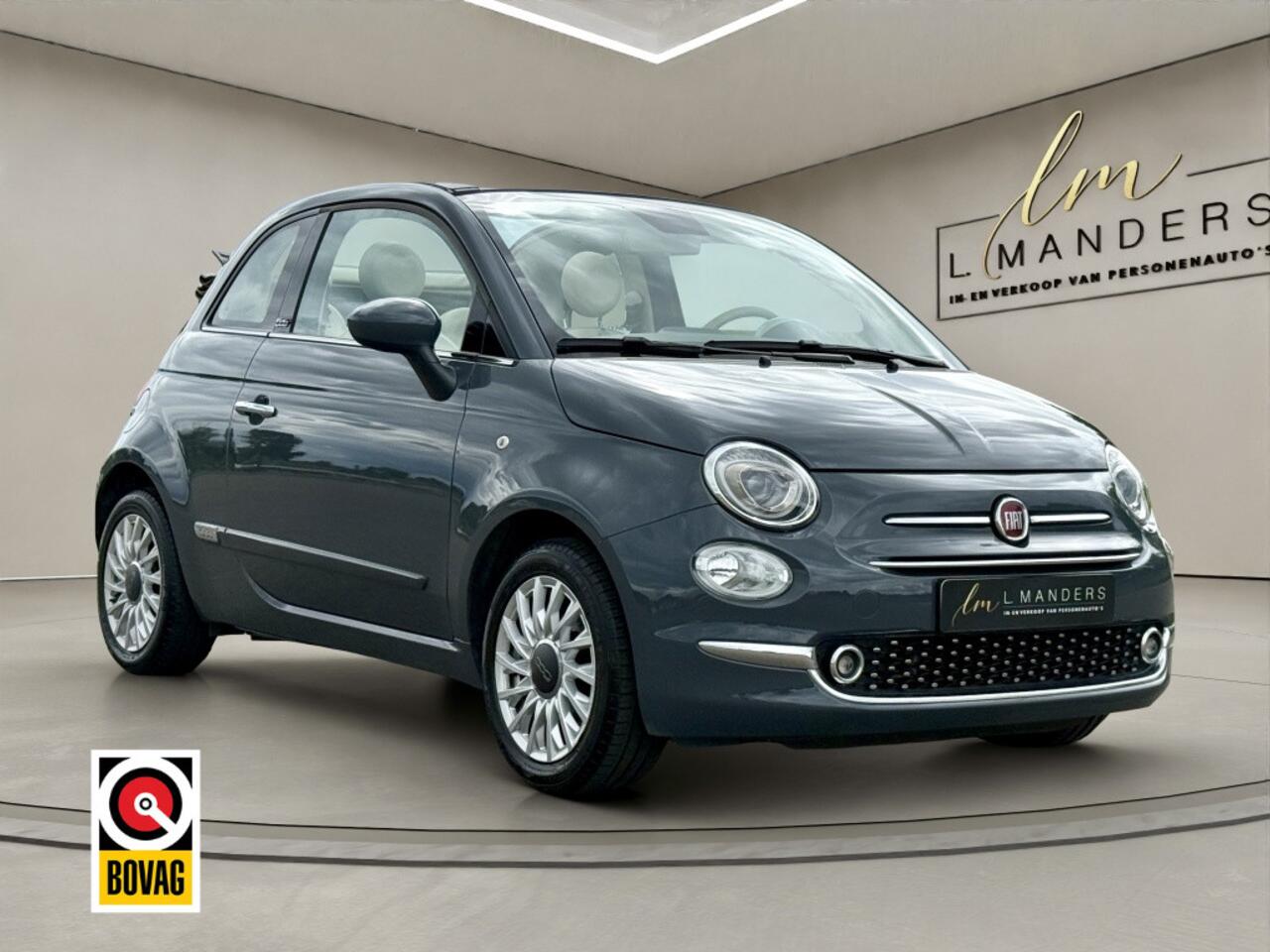 Fiat 500C 1.2 Lounge 2019 GRIJS | Cabrio | Navigatie | Airco