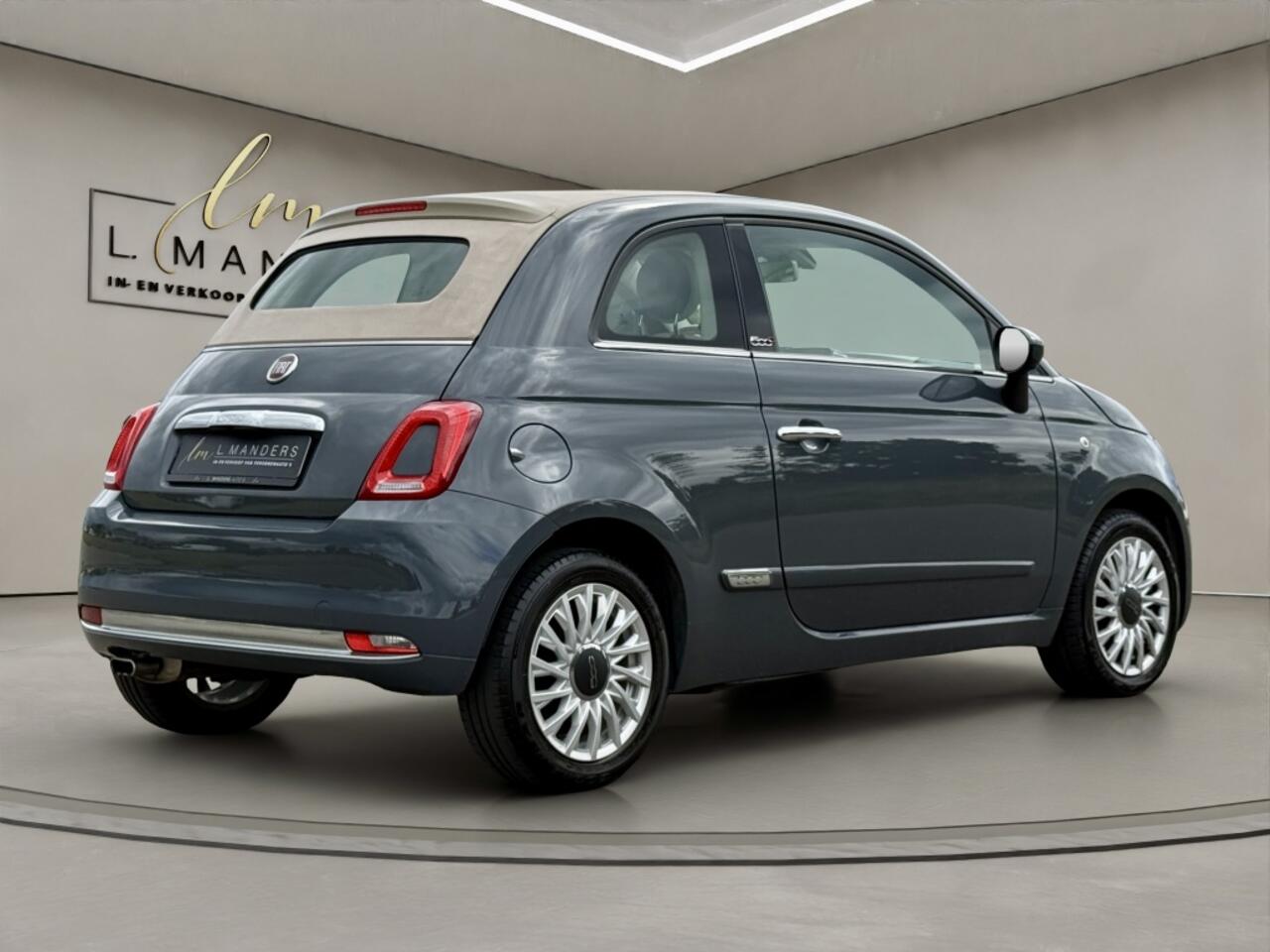 Fiat 500C 1.2 Lounge 2019 GRIJS | Cabrio | Navigatie | Airco