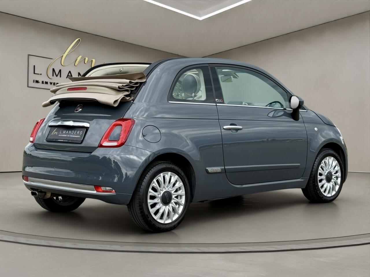 Fiat 500C 1.2 Lounge 2019 GRIJS | Cabrio | Navigatie | Airco