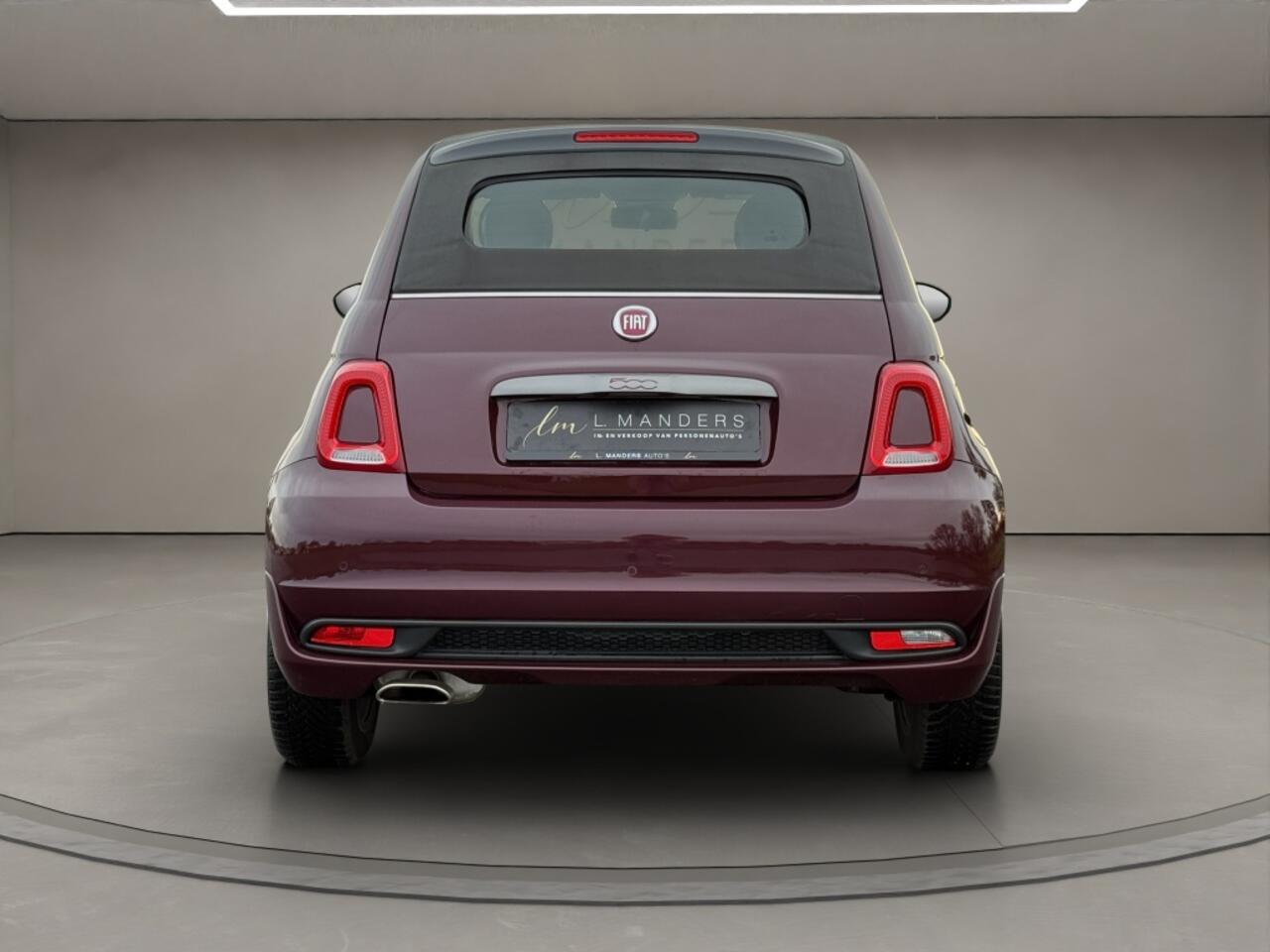 Fiat 500C 1.2 Sport 2019 BORDEAUX | Cabriolet | Apple CarPlay