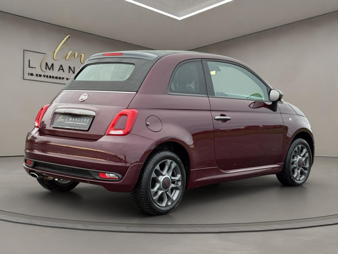 Fiat 500C 1.2 Sport 2019 BORDEAUX | Cabriolet | Apple CarPlay