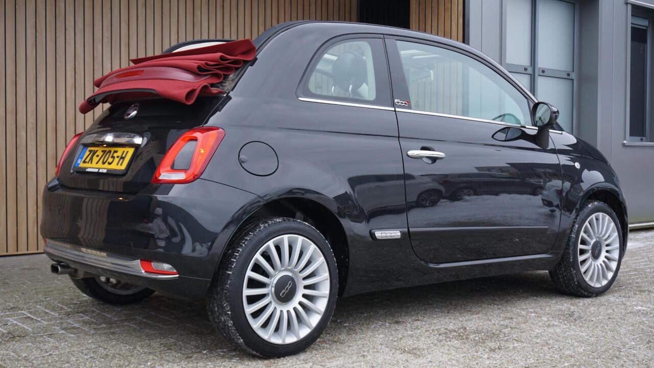 Fiat 500C 1.2 69pk Lounge Automaat Cabriolet Airco Cruise Control 16inch LM PDC *Dis.Riem v.v.* 48918km!