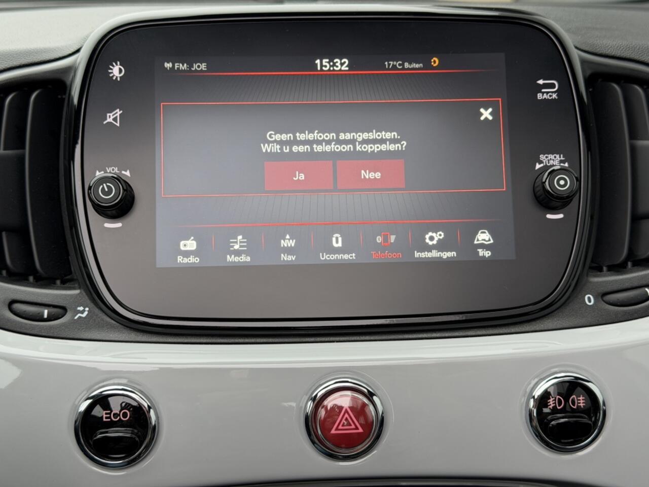Fiat 500C TwinAir Turbo 85PK 120TH | Navi | Carplay | Clima | 16"