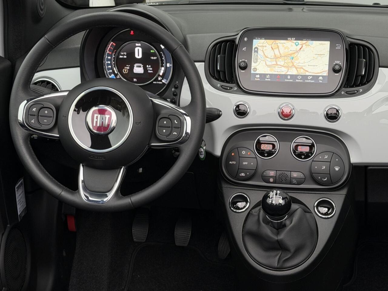 Fiat 500C TwinAir Turbo 85PK 120TH | Navi | Carplay | Clima | 16"