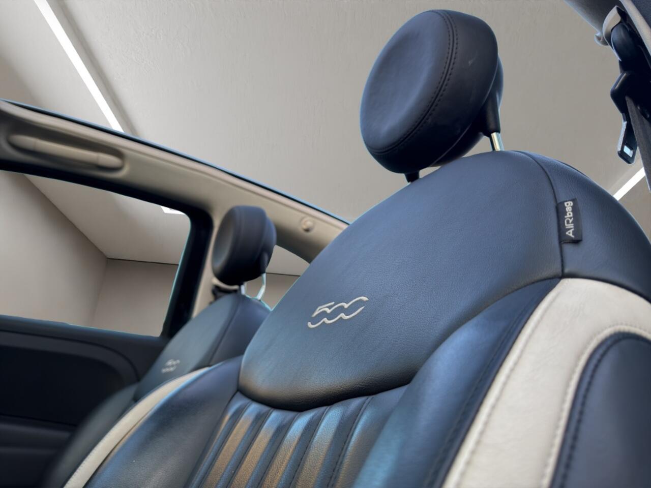 Fiat 500C 1.2 Lounge 2019 ZWART | Automaat | Cabriolet | Navigatie