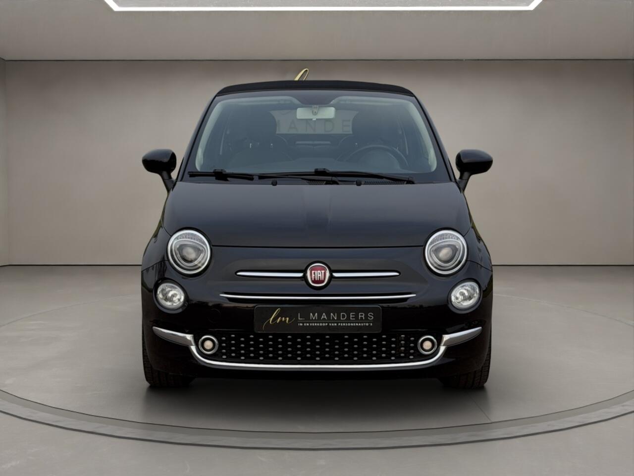 Fiat 500C 1.2 Lounge 2019 ZWART | Automaat | Cabriolet | Navigatie