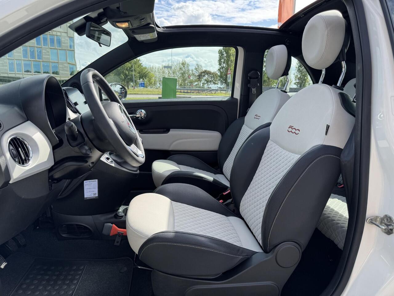 Fiat 500C 1.0 Hybrid Star | Navigatie Full-Map | Park. Sensor | Cruise & Climate Control | Elek. Cabriodak | Rijklaarprijs!