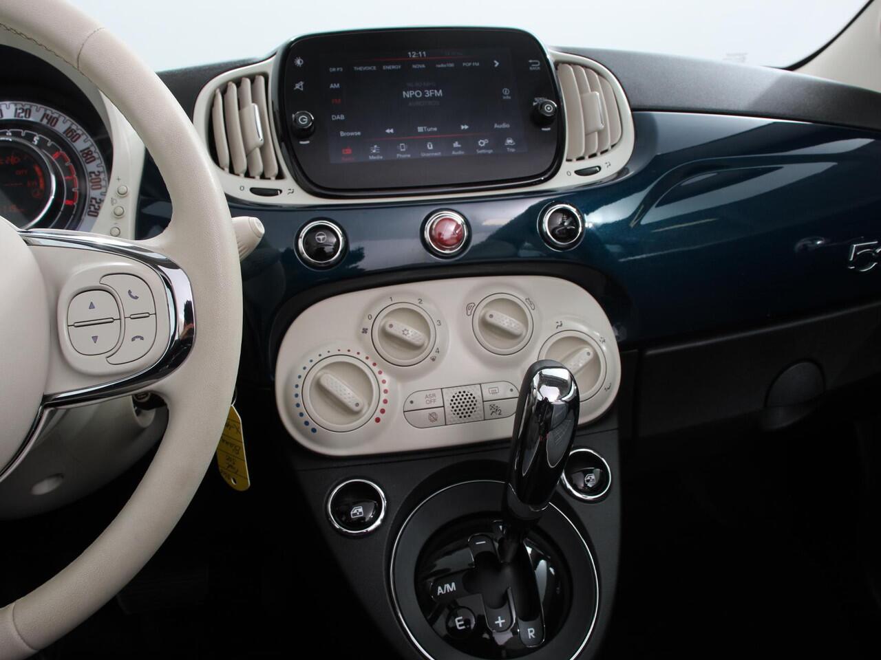 Fiat 500C 1.2 Lounge Automaat | Cruise Control | Parkeersensoren Achter | Climate Control | Elektrische Ramen | Lichtmetalen velgen | Display