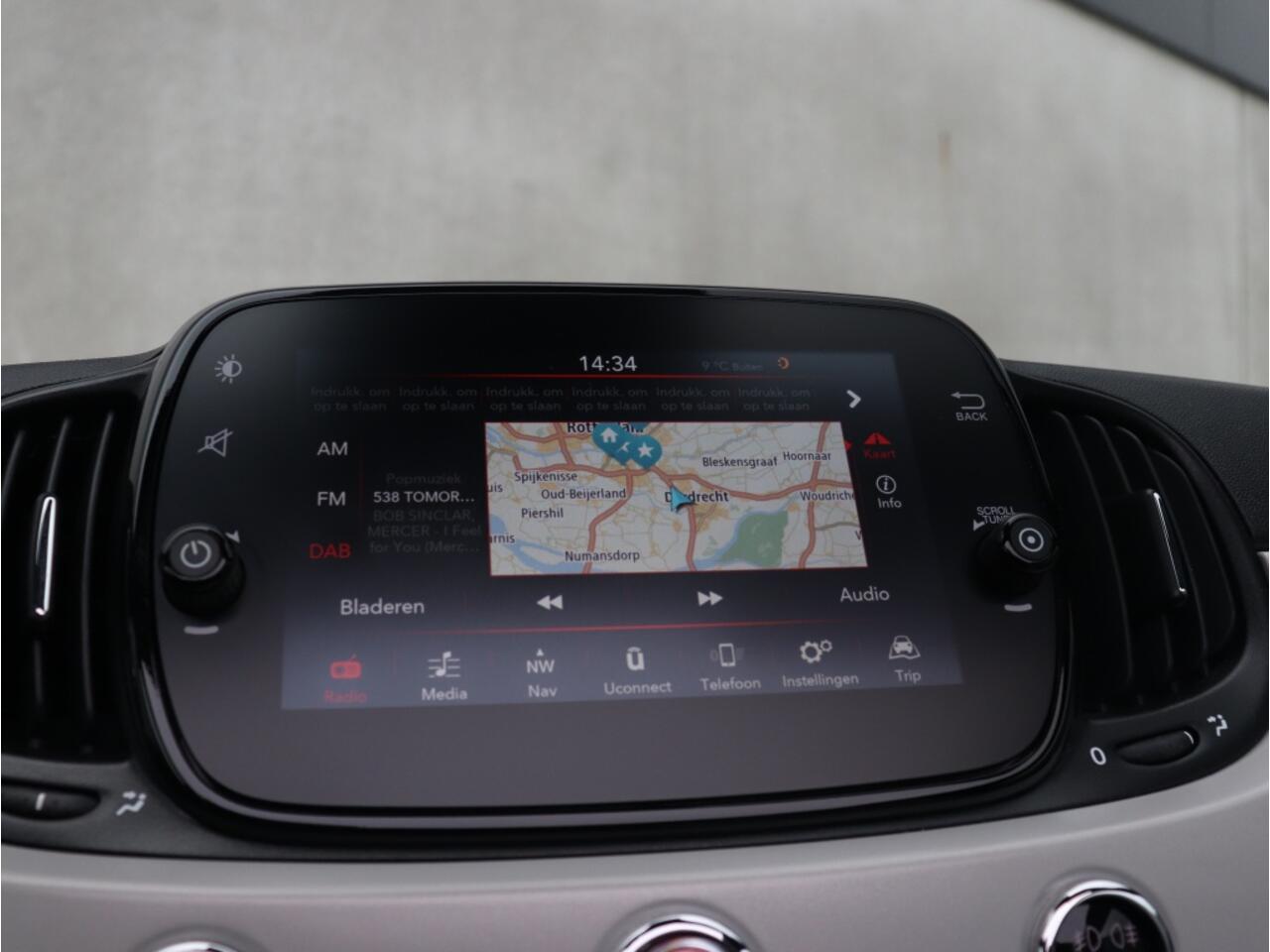 Fiat 500C 1.0 Hybrid 70 PK Star | Navi | Carplay | Clima | Cruise | 16"