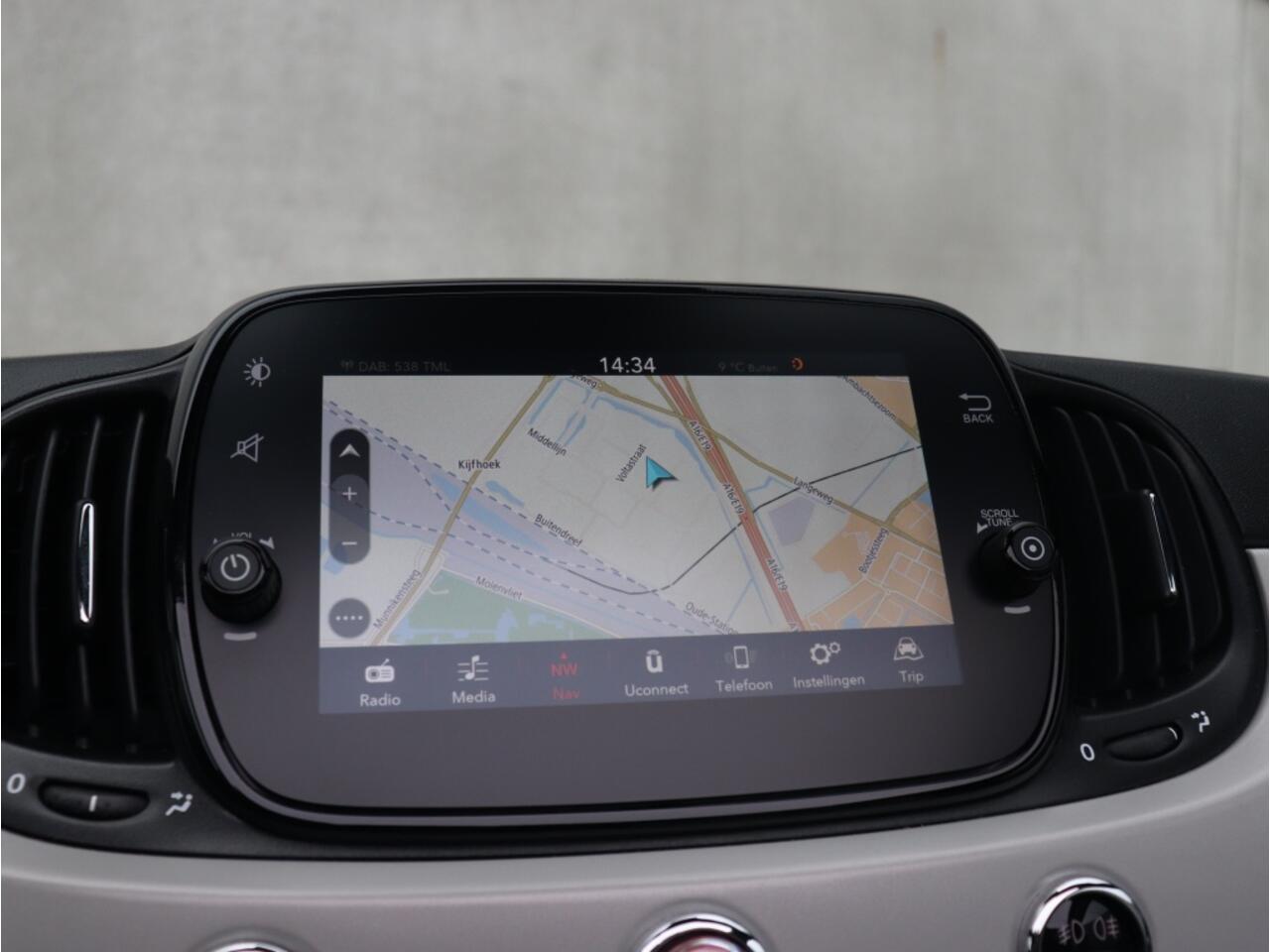 Fiat 500C 1.0 Hybrid 70 PK Star | Navi | Carplay | Clima | Cruise | 16"