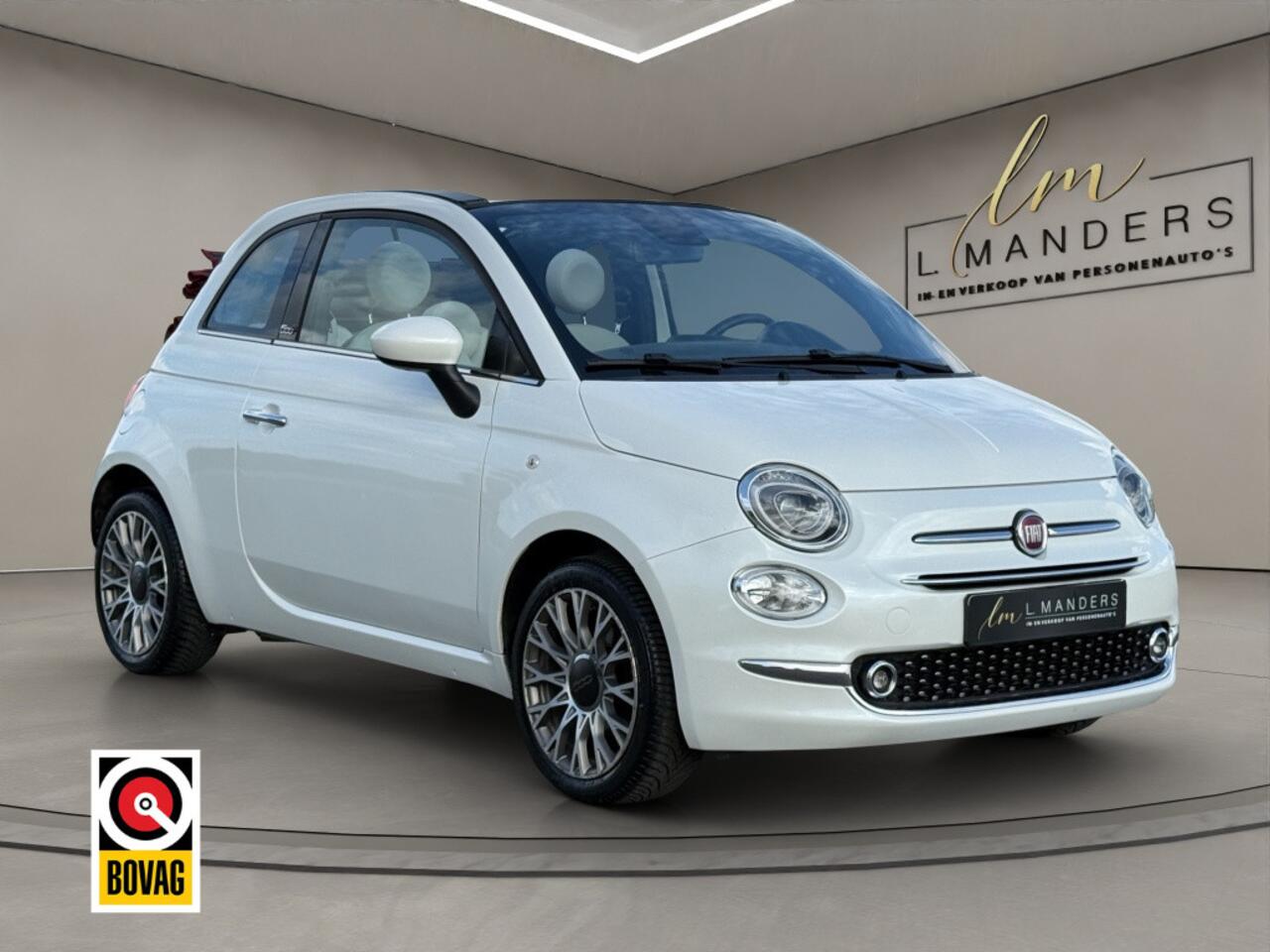 Fiat 500C 1.2 Star 2020 WIT PARELMOER | Cabrio | Navigatie | Airco